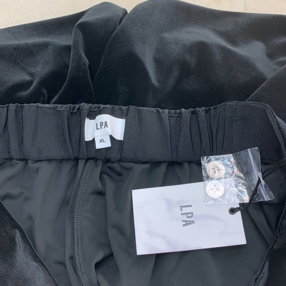 REVOLVE LPA Carlotta Velour Pants in Black - Picture 10 of 10